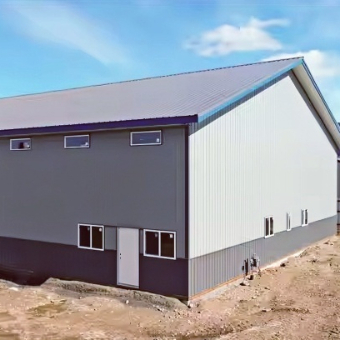 Custom Q235B Galvanized Steel Structure Construction Shed For Warehouse Workshop Hall